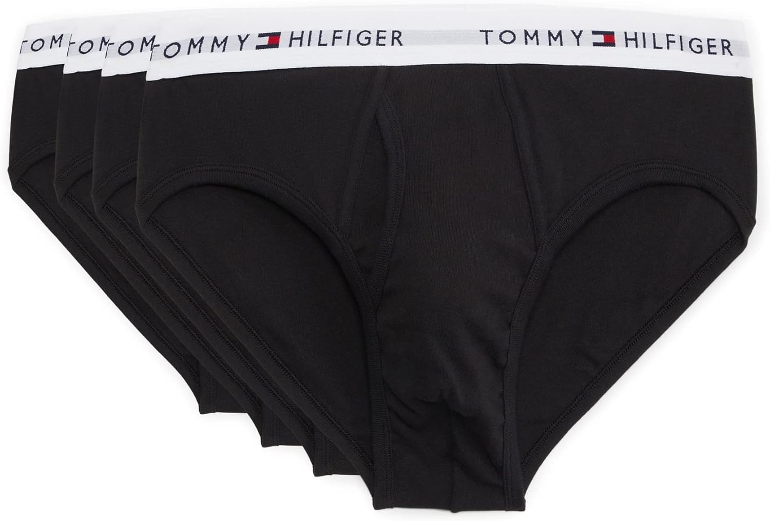 Комплект из 4 мужских классических хлопковых трусов Tommy Hilfiger, 4 Black