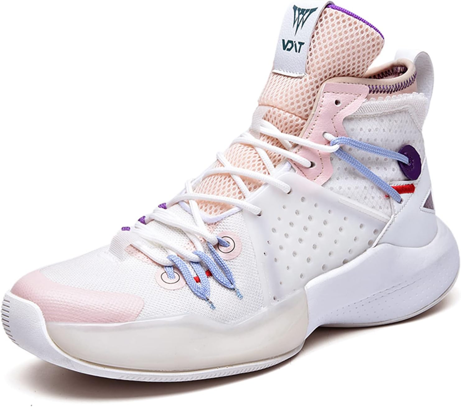 

Мужские высокие баскетбольные кроссовки, модные беговые кроссовки с противоскользящей подошвой для тренировок и спорта Dilchasp, белый