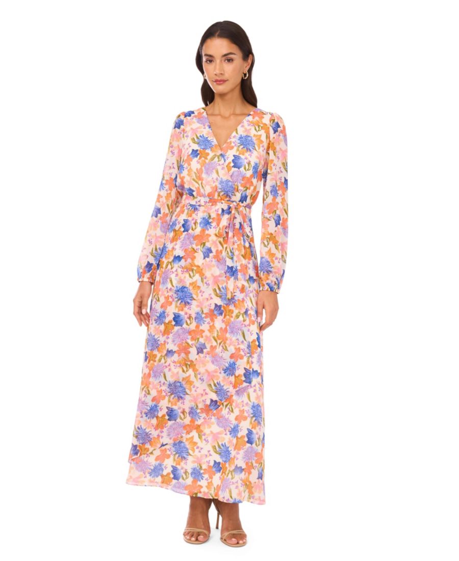 

Женское макси-платье с V-образным вырезом Vince Camuto, Soft Cream