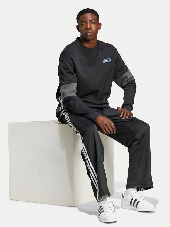 Спортивные брюки baggy fit adicolor Firebird IZ4801 Adidas, черный — фото 2