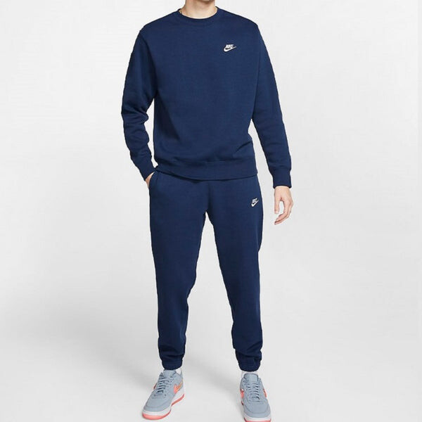 Толстовка Nike Sportswear Casual Sports Round Neck Pullover Blue, синий — фото 3