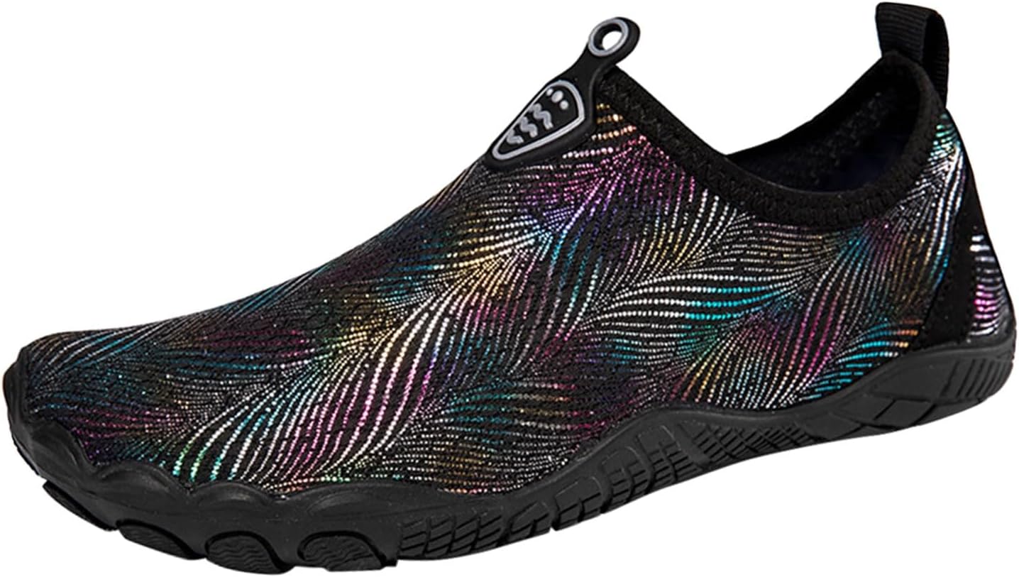 

Водные тапочки для мужчин и женщин, слипоны с мягкой подошвой, кроссовки для ходьбы, быстросохнущие акваноски, босоножки для пляжа, плавания, бассейна, лодки, каякинга, серфинга Generic, черный