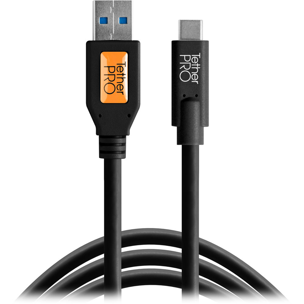 

Tether Tools TetherPro USB Type-C Male to USB 3.0 CUC3215-BLK