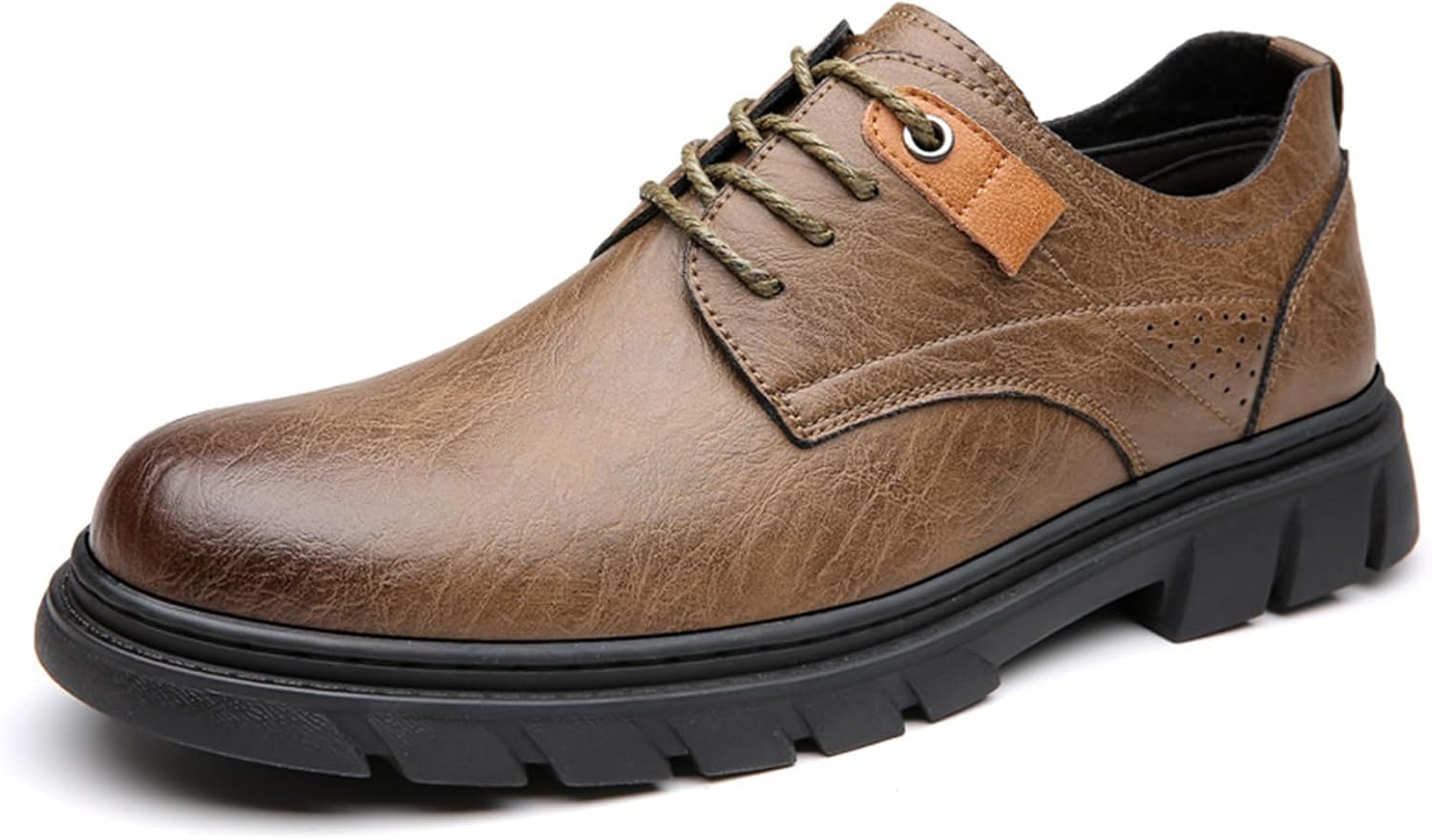 

Мужские кожаные оксфорды с круглым носком Ksedt, коричневый