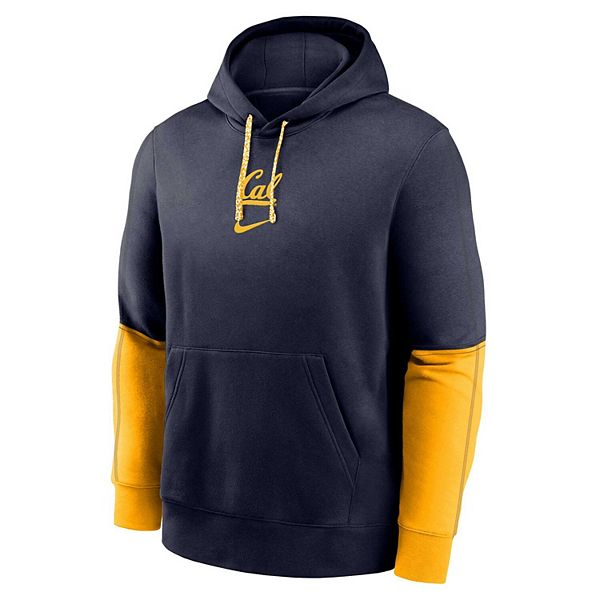 Мужской синий толстовка с капюшоном cal bears 2024 sideline club fleece Nike — фото 3