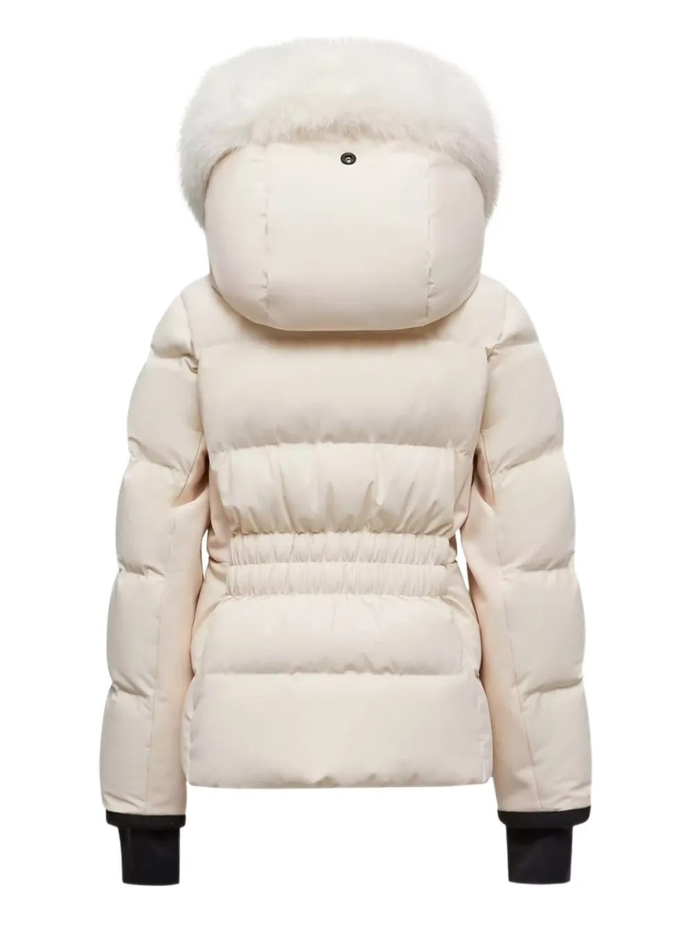Куртка с капюшоном из искусственного меха Moncler Enfant, нейтральный — фото 2