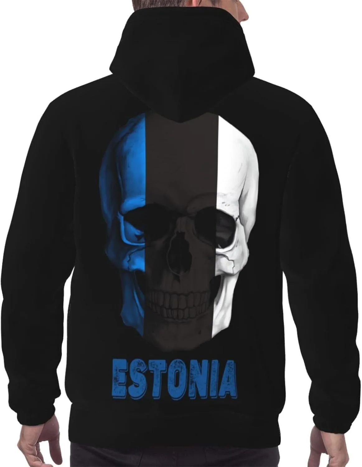 Толстовка с капюшоном Men's It's In My DNA Estonia, длинный рукав, карман, S-4X — фото 2