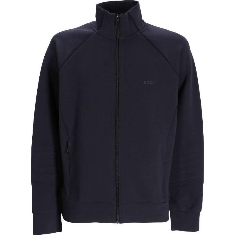 

HUGO BOSS Куртка с принтом логотипом и воротником стойкой, Black