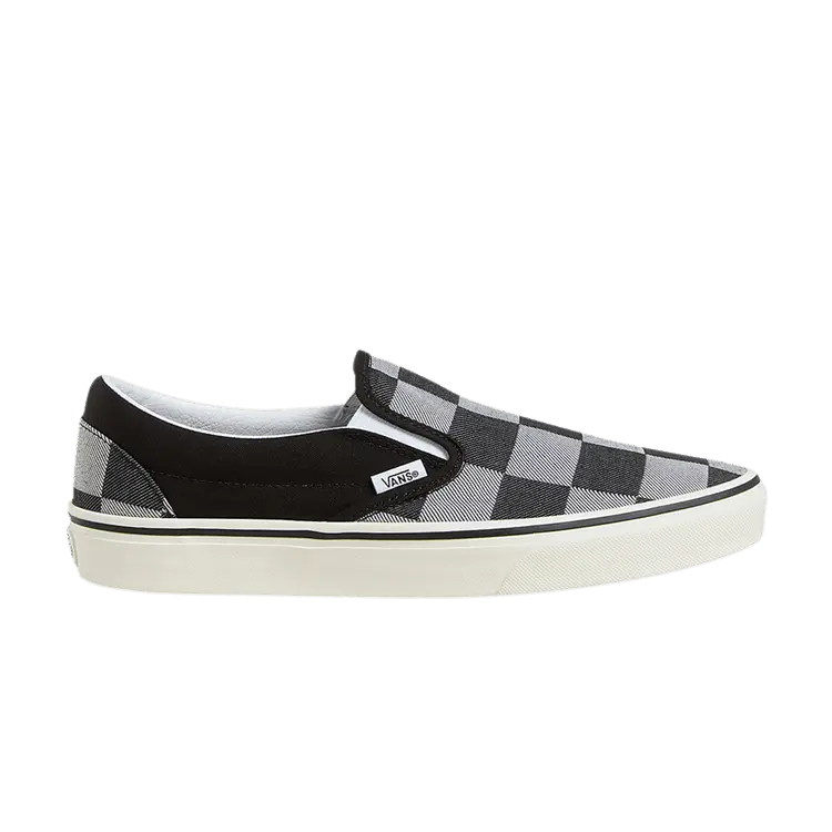 

Кроссовки Vans Classic Slip-On 'Black Large Checkerboard', черный