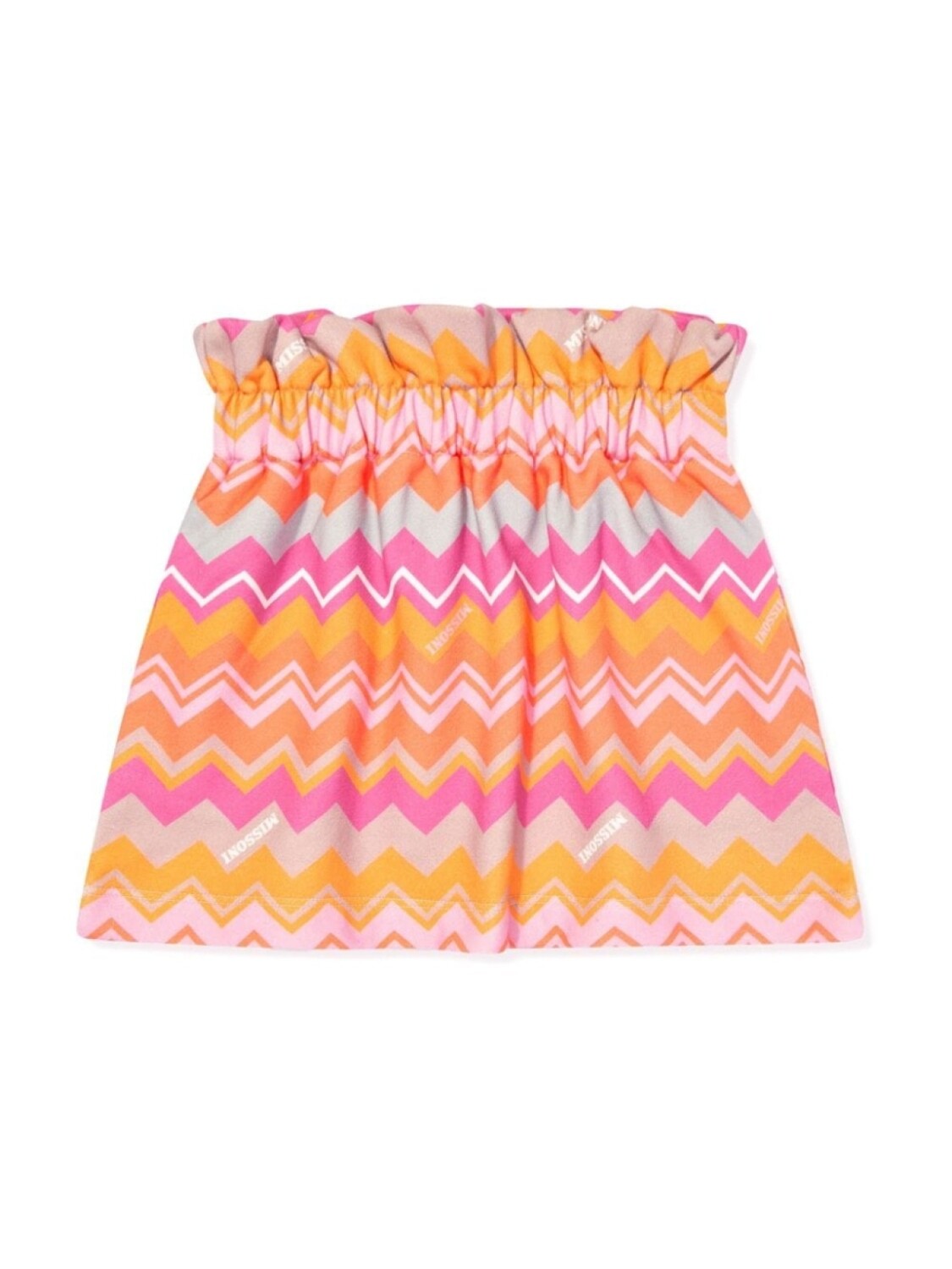 

Missoni Kids юбка с зигзагообразным узором, розовый