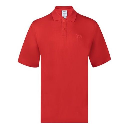 

Футболка men's y-3 logo short sleeve polo shirt red Adidas, красный