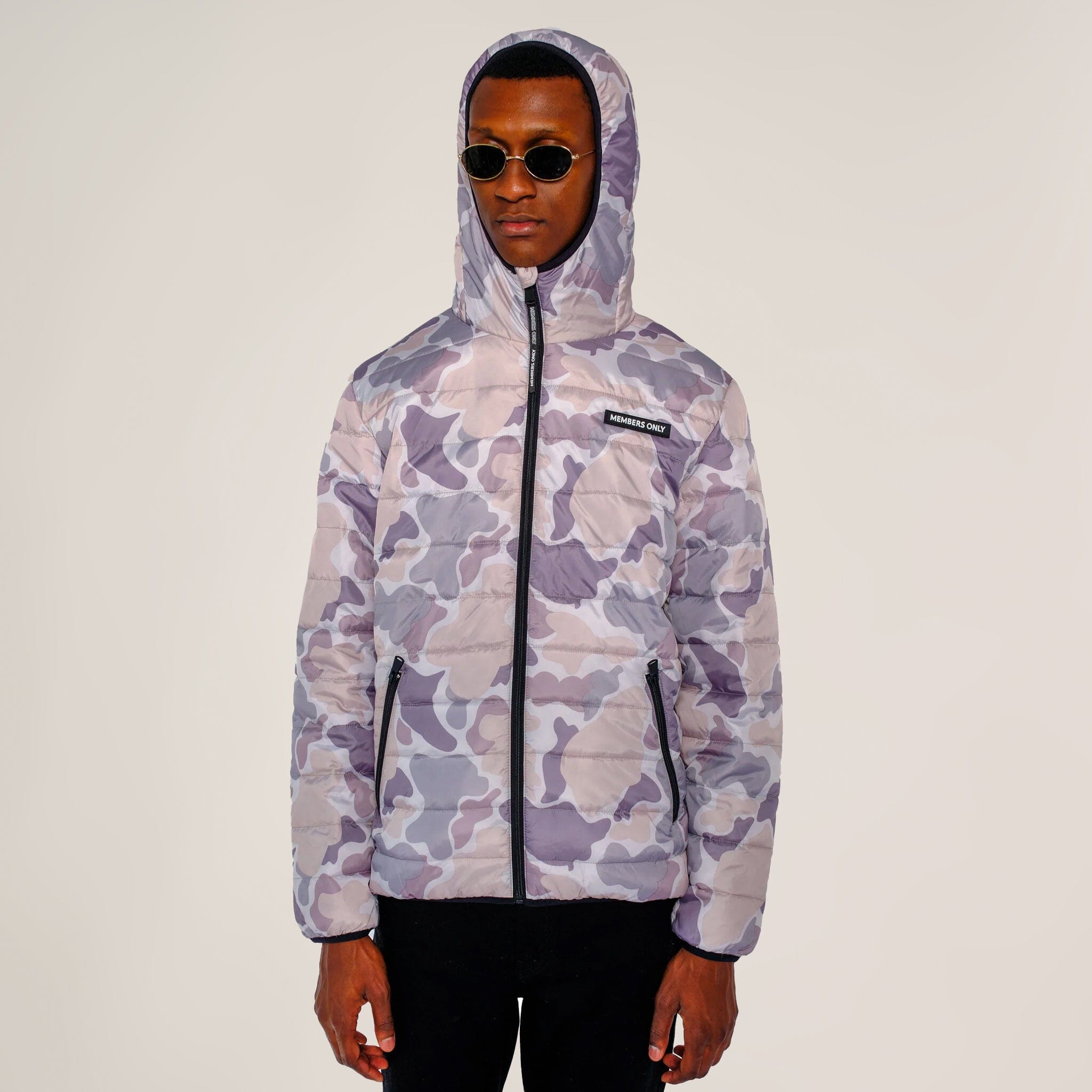 

Мужская однотонная складная куртка Members Only, цвет snow camo, Белый, Мужская однотонная складная куртка Members Only, цвет snow camo