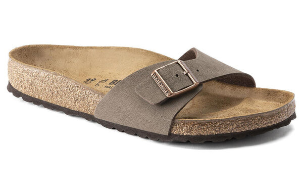 Тапочки madrid birko-flor birkibuc narrow fit 'mocca' Birkenstock, коричневый — фото 2