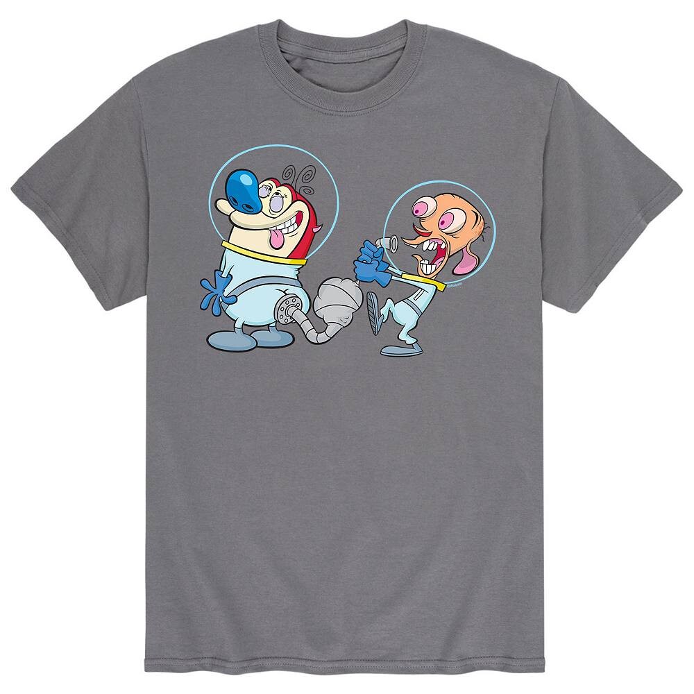 

Мужская футболка Ren & Stimpy Space Tee Licensed Character, серый
