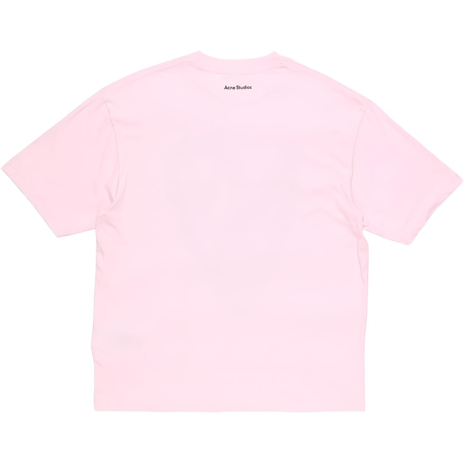 Футболка с принтом в виде сердца Acne Studios, floral розовый — фото 2