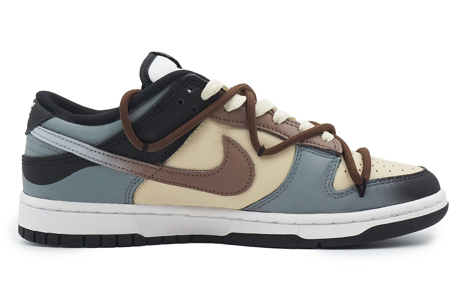 

Кроссовки Nike Dunk Skateboarding Shoes Women's Low-top Gray/Yellow, серый/желтый