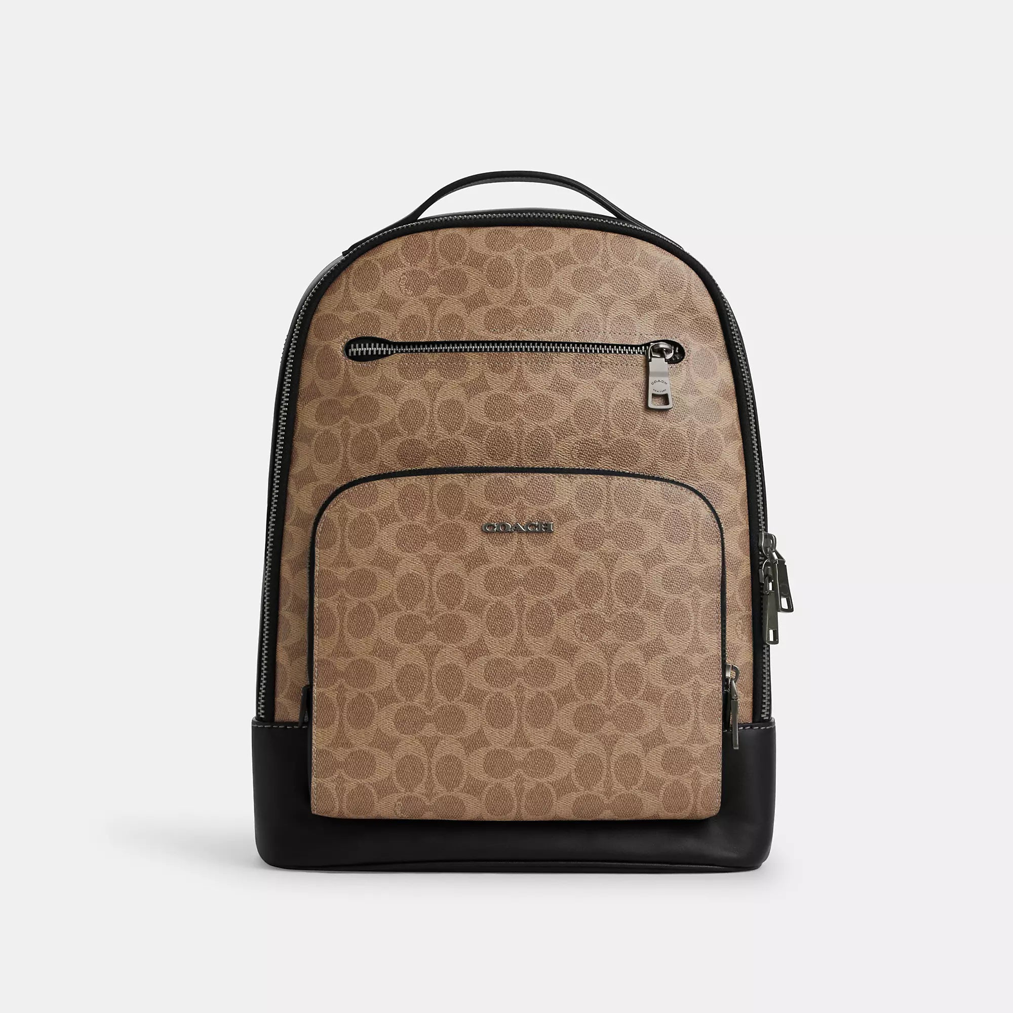 

Рюкзак Coach Outlet Ethan из фирменной ткани, светло-коричневый/черный