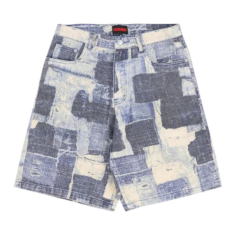 

Брюки Pleasures Boro Baggy Jorts, Indigo