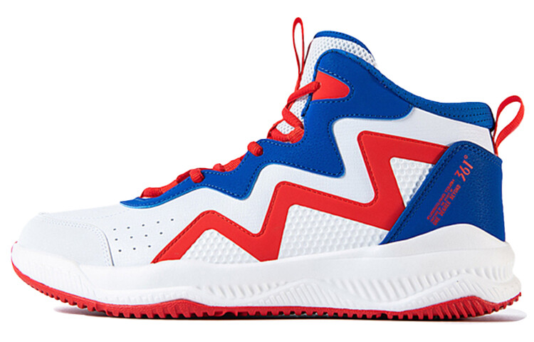 

Баскетбольные кроссовки QU!KFOAM Basketball Shoes Men Mid-Top White/Blue 361°