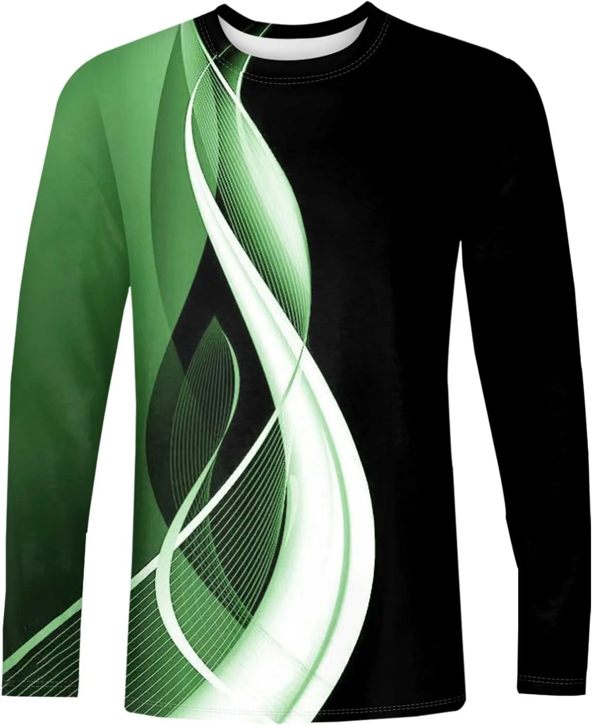 Мужская футболка с длинным рукавом и круглым вырезом, Casual, Stretch Soft, S-4XL — фото 3