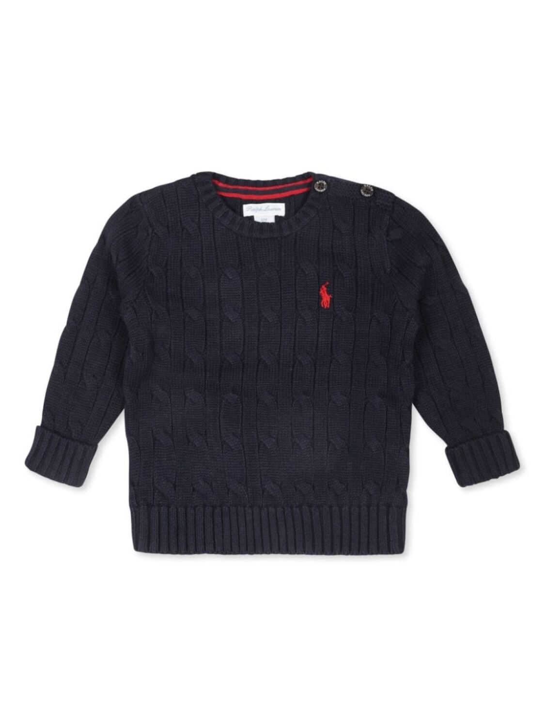 

Ralph Lauren Kids джемпер из хлопка с косами, синий