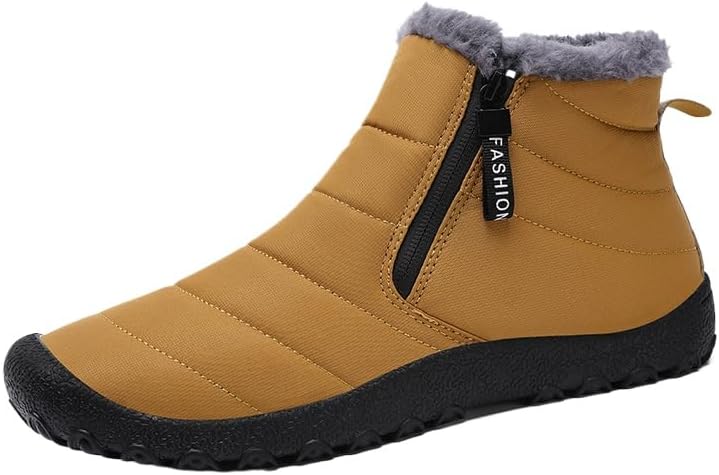 

Зимние мужские ботинки Hhhchpm, высокие, с дополнительной утепленной защитой от холода, теплые ботинки для походов на открытом воздухе, Ginger-colored