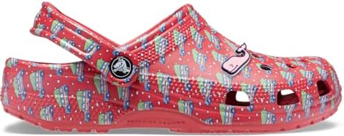 

Кроксы унисекс для взрослых Classic Vineyard Vines Holiday Crocs, белый/красный