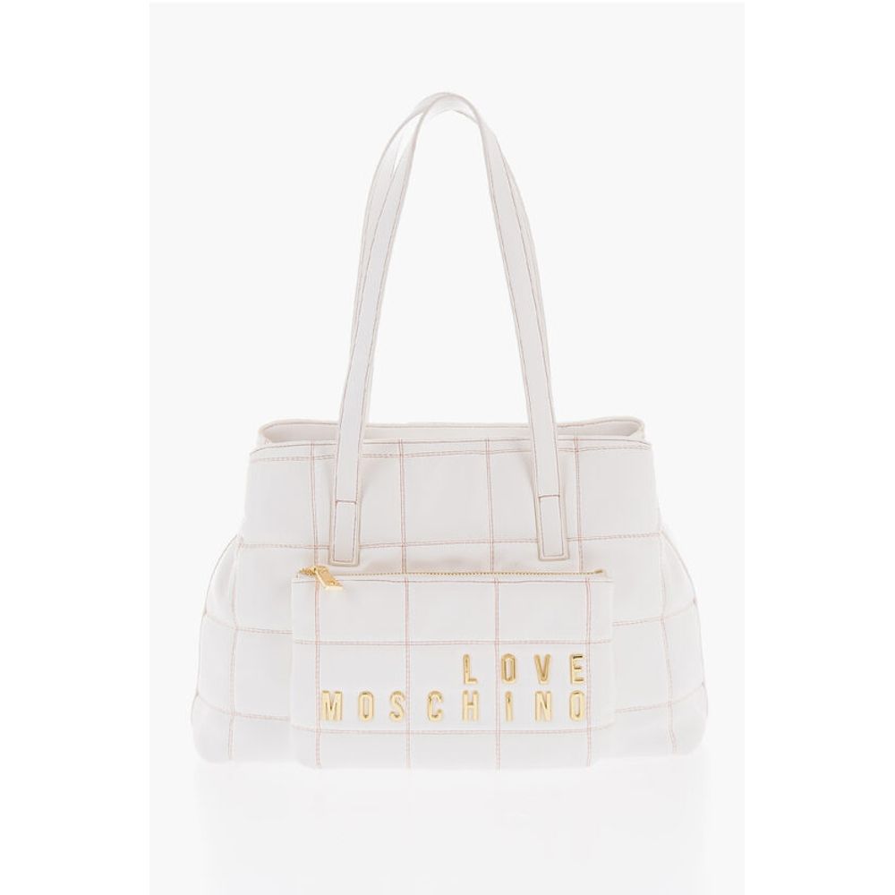 

Белая полиэтиленовая сумка через плечо Moschino, White