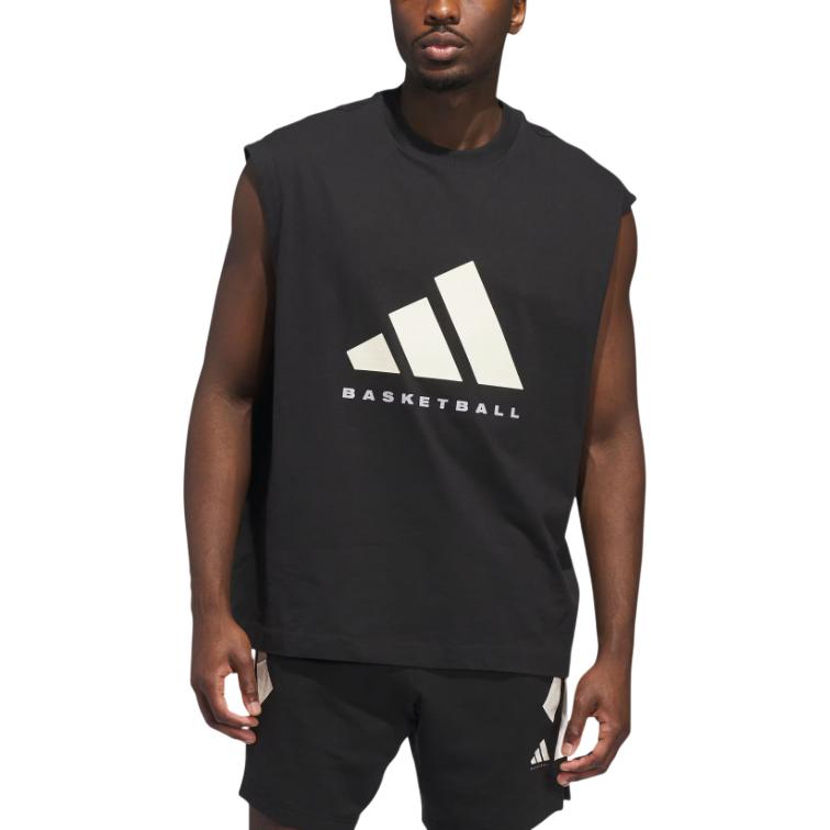 Футболка баскетбольная ss25 unisex Adidas, черный — фото 2