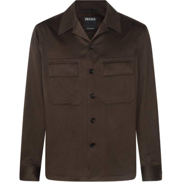 

Ermenegildo Zegna Джерси рубашка, Brown