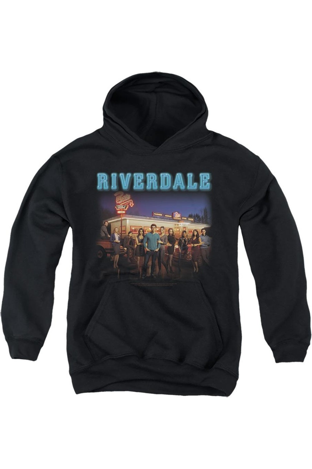 

Реверсивный худи Riverdale Up At Pops для молодежи Gildan, черный