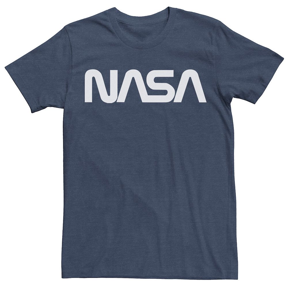 

Мужская футболка с минималистским логотипом NASA Licensed Character, цвет Navy Heather