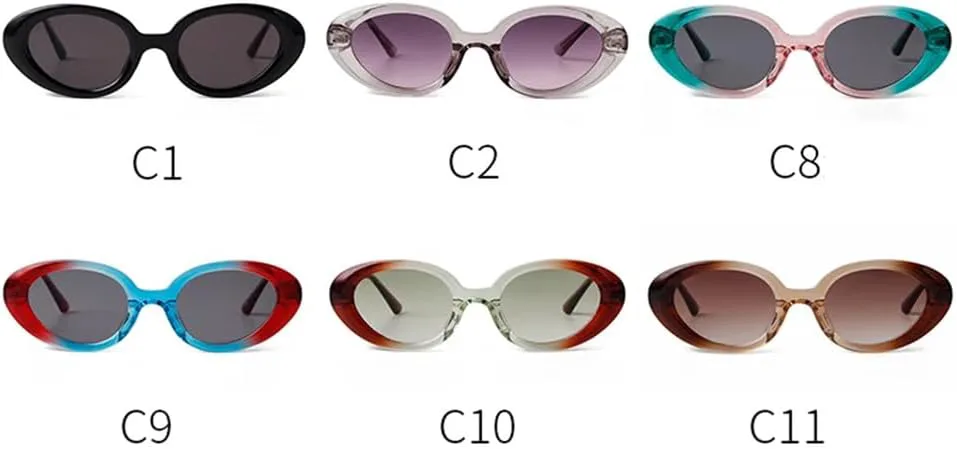 

Разноцветные женские солнцезащитные очки овальной формы с защитой от УФ-излучения UV400 для бега на открытом воздухе, занятий спортом и путешествий UYPTK, C10