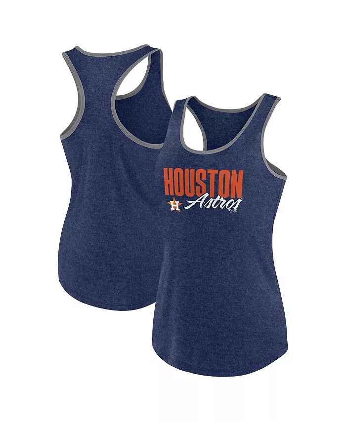 

Женская майка-борцовка Heather Navy Houston Astros Fuel Fanatics
