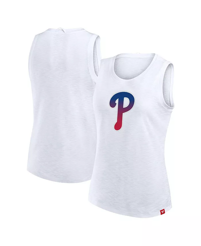 

Женская белая майка Philadelphia Phillies Activate Slub Fanatics