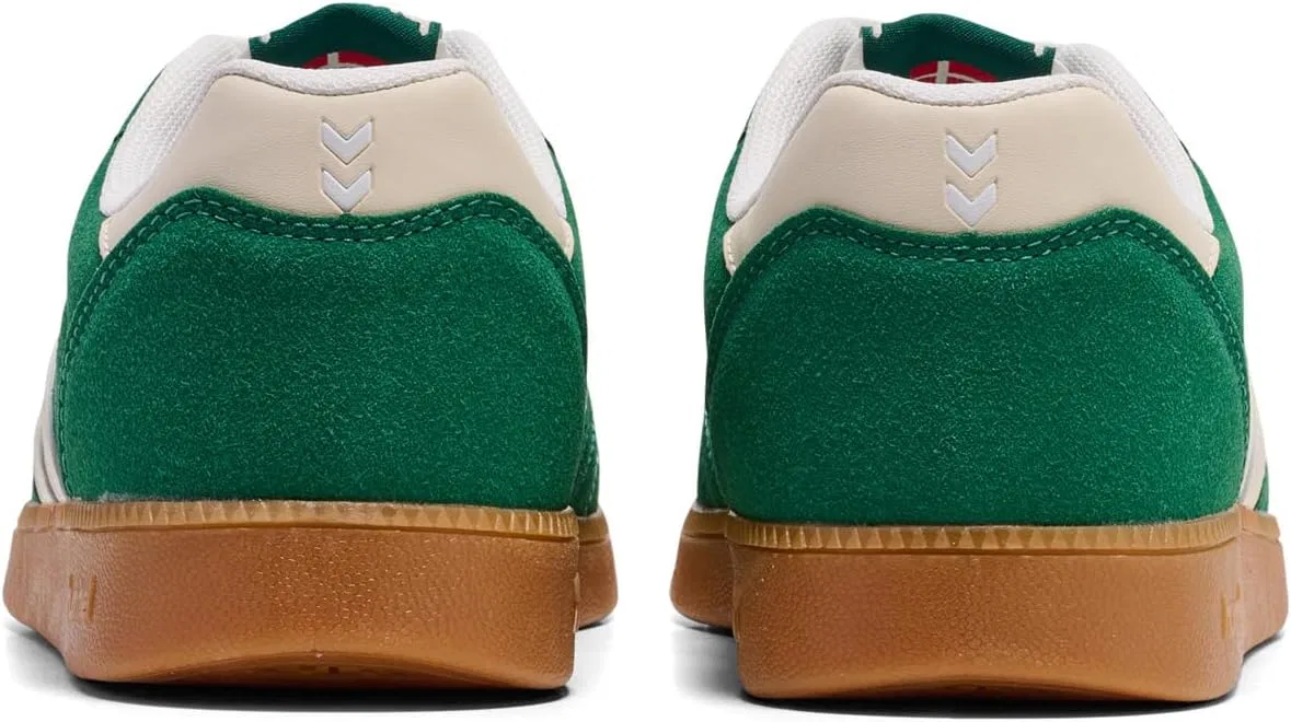 Кроссовки для гандбола Hummel из синтетической замши, зеленые, артикул 222812-6170 — фото 2