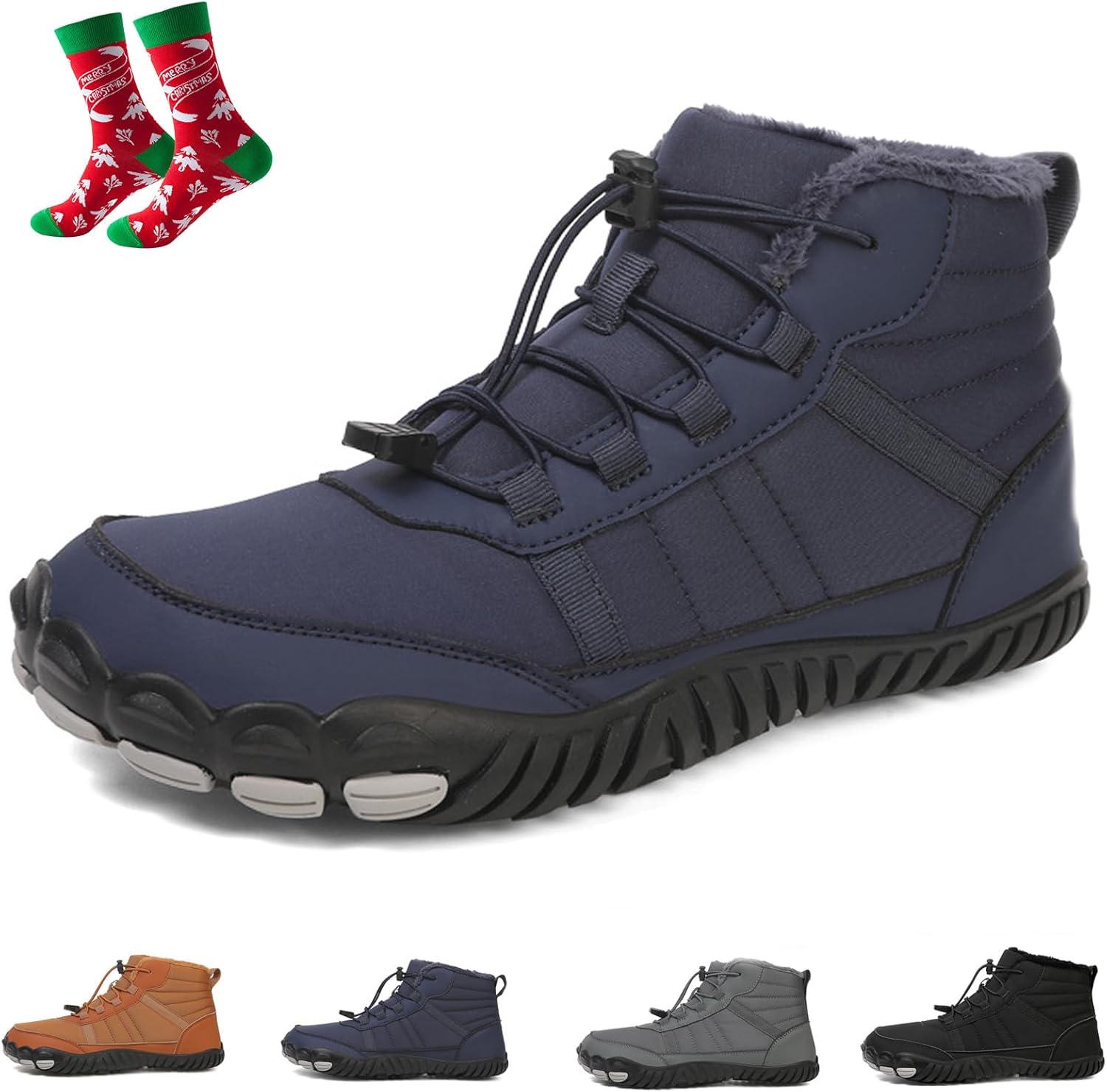 

Giltpeak Мужские босоножки широкие, зимние мужские босоножки, зимние широкие туфли с носком, удобная обувь, ботинки, босоножки для женщин, темно-синий