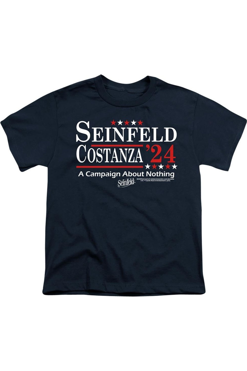 

Футболка Seinfeld Election с коротким рукавом, детская Gildan, темно-синий