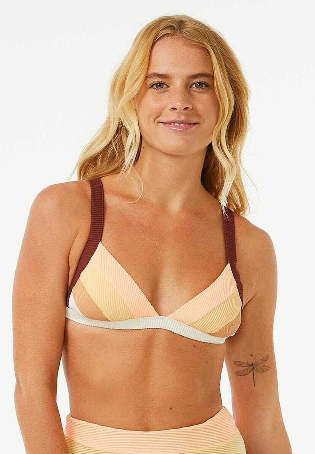 

Верх бикини BLOCK PARTY SPLICED FIXED Rip Curl, цвет bone