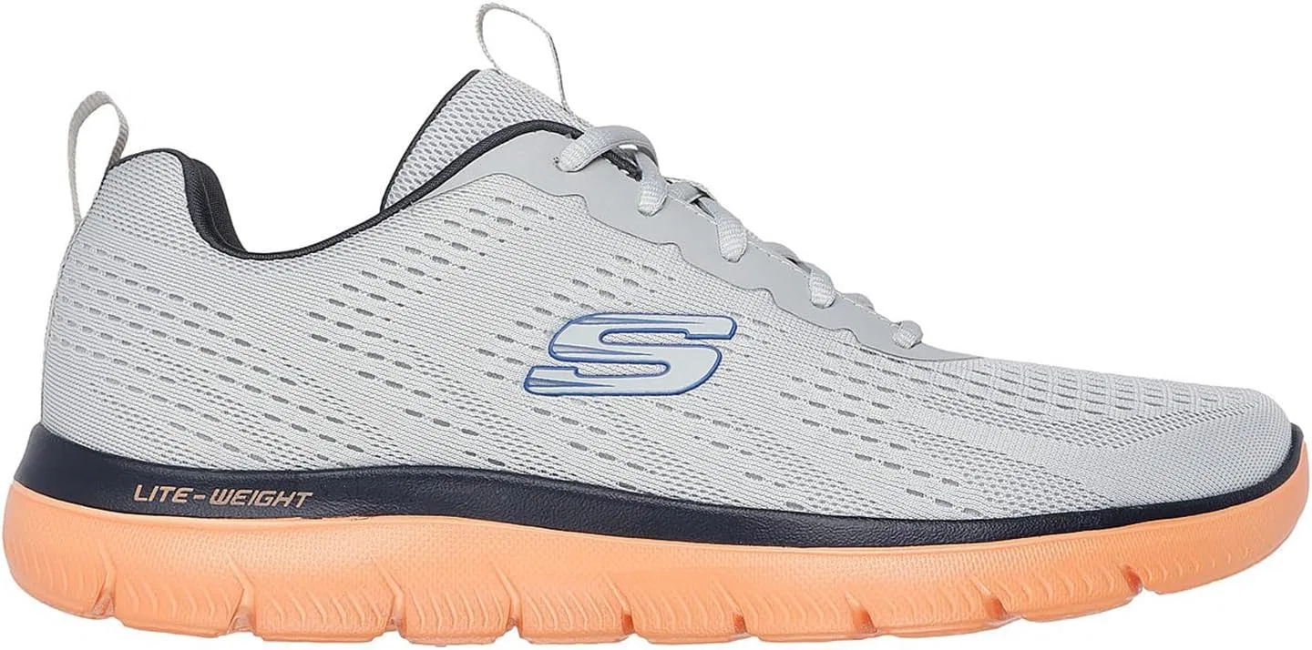 Мужские кроссовки Skechers Arch Fit Takar, Gyor Gray Orange — фото 2