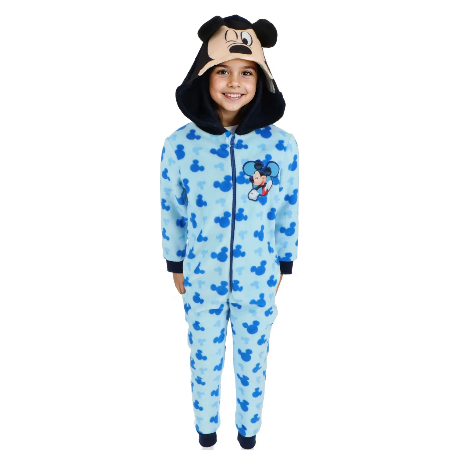 Пижама-комбинезон Mickey Mouse синяя Disney, синий