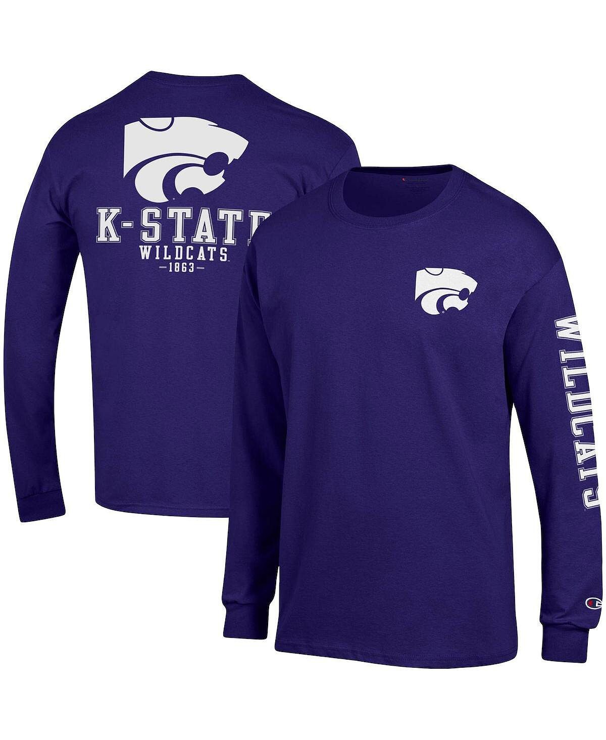 

Мужская фиолетовая футболка с длинным рукавом Kansas State Wildcats Team Stack Champion, Фиолетовый, Мужская фиолетовая футболка с длинным рукавом Kansas State Wildcats Team Stack Champion