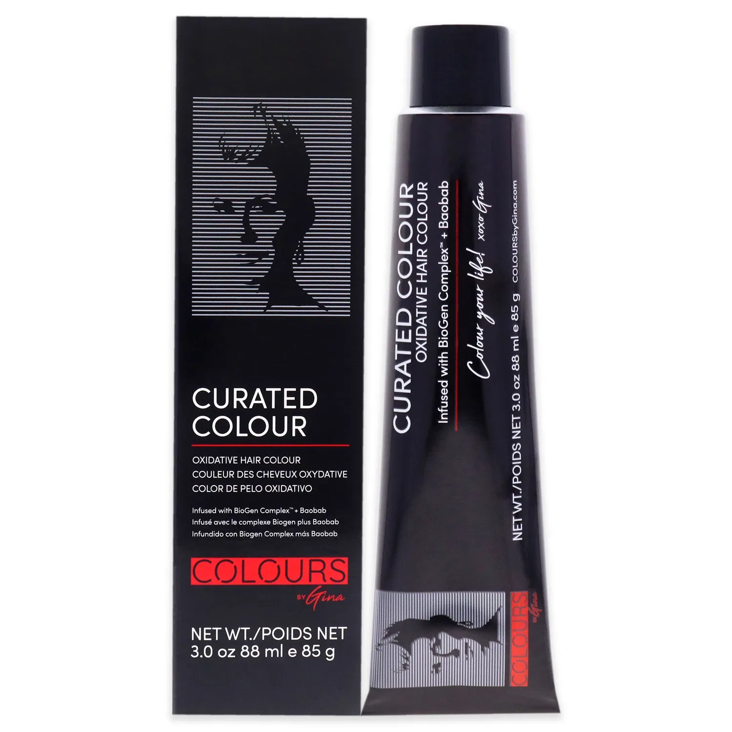 Цвет Curated Colour - 4.0-4N Натуральный коричневый от Colours By Gina для мужчин и женщин - 3 унции (85 г) краски для волос