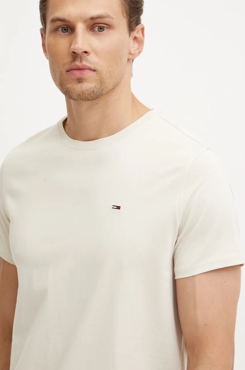 

Хлопковая футболка Tommy Jeans, бежевый