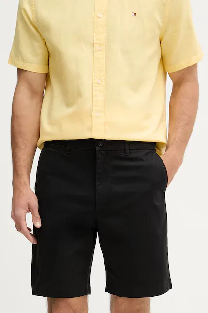 Шорты хлопковые chino Tommy Hilfiger, черный