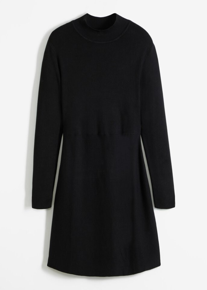 

Трикотажное платье с водолазкой Rainbow, черный