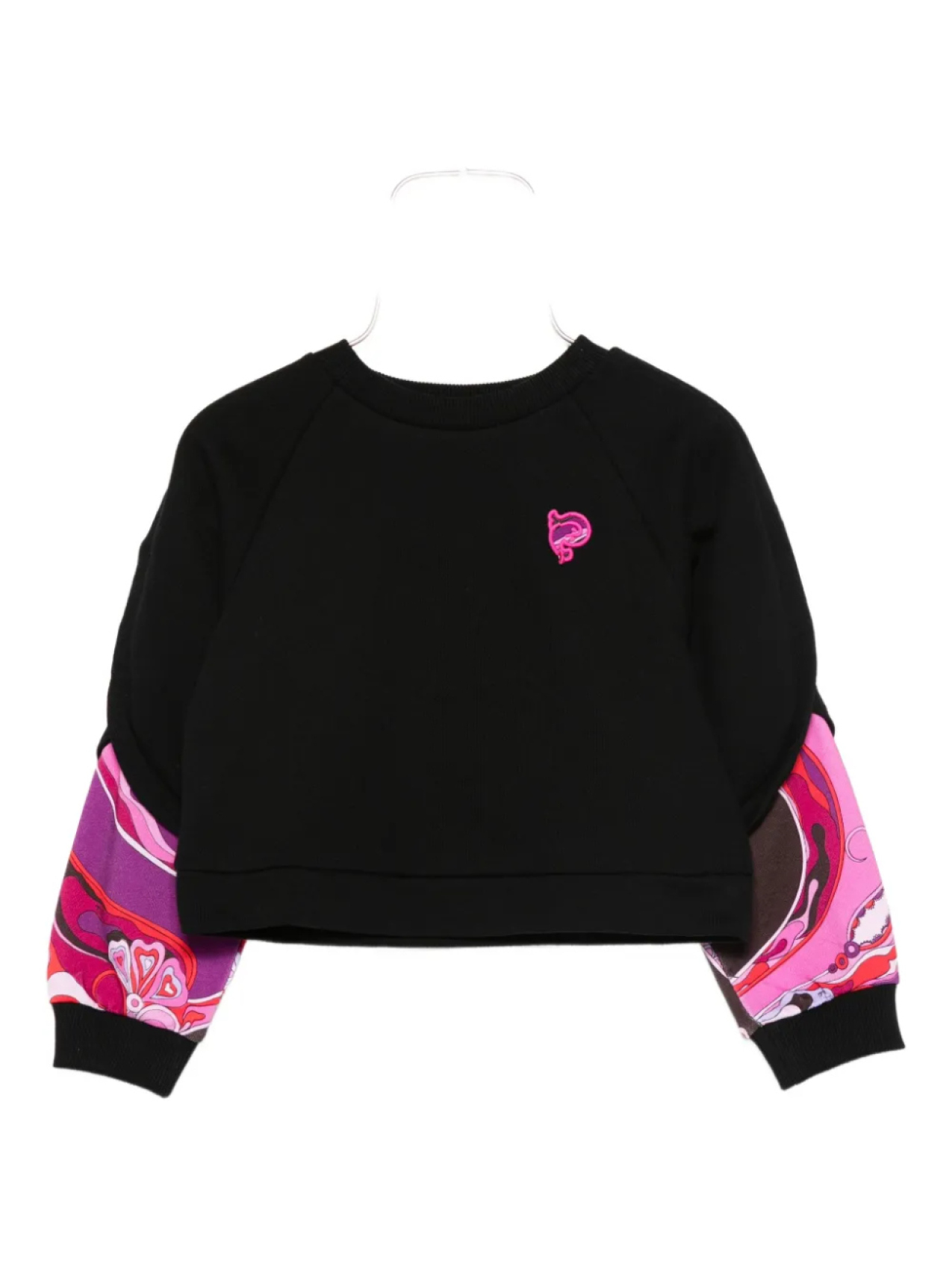 

Толстовка PUCCI Junior с контрастными рукавами, черный