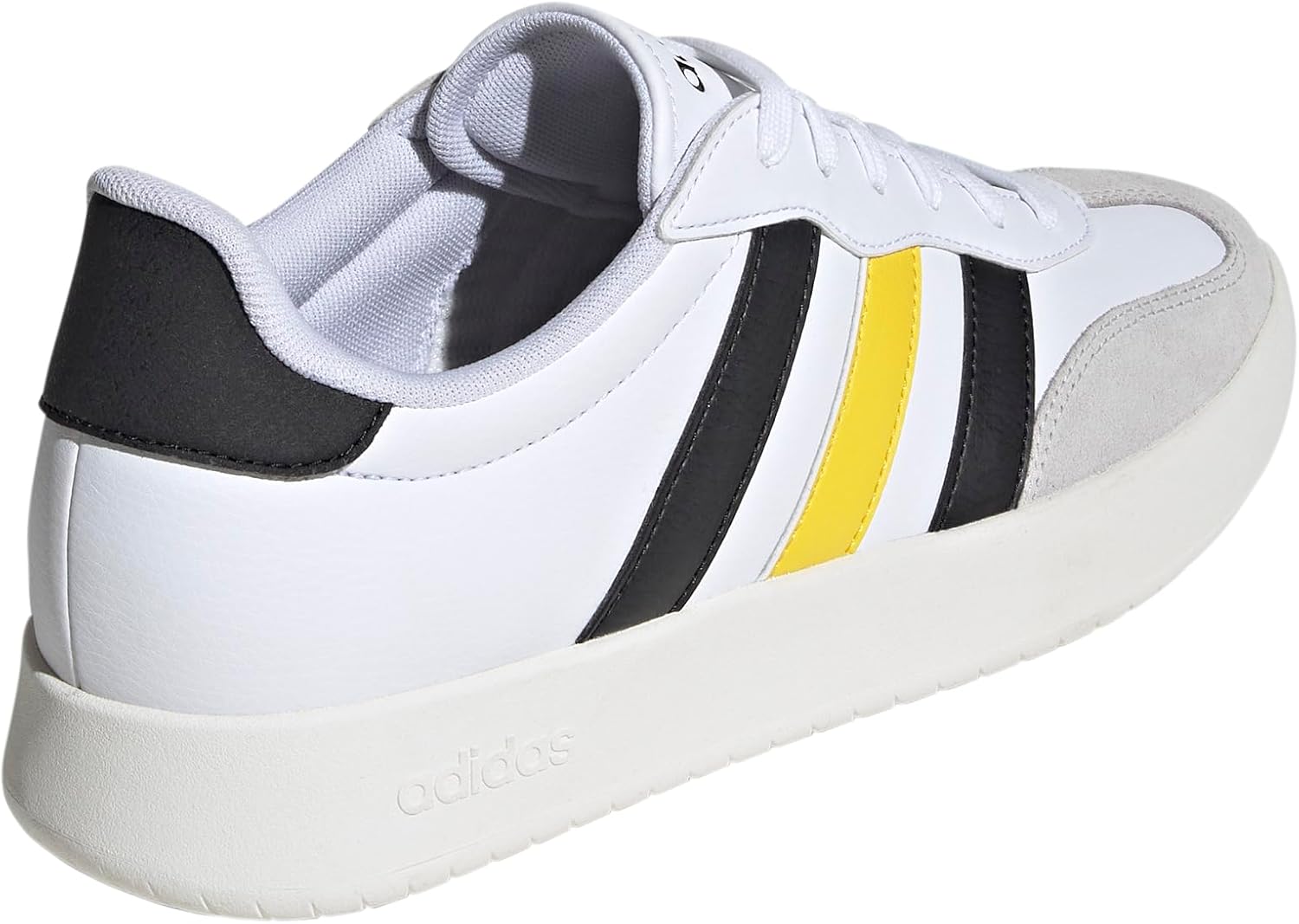 Мужские модные кроссовки Adidas Barreda, белый/черный/желтый — фото 3