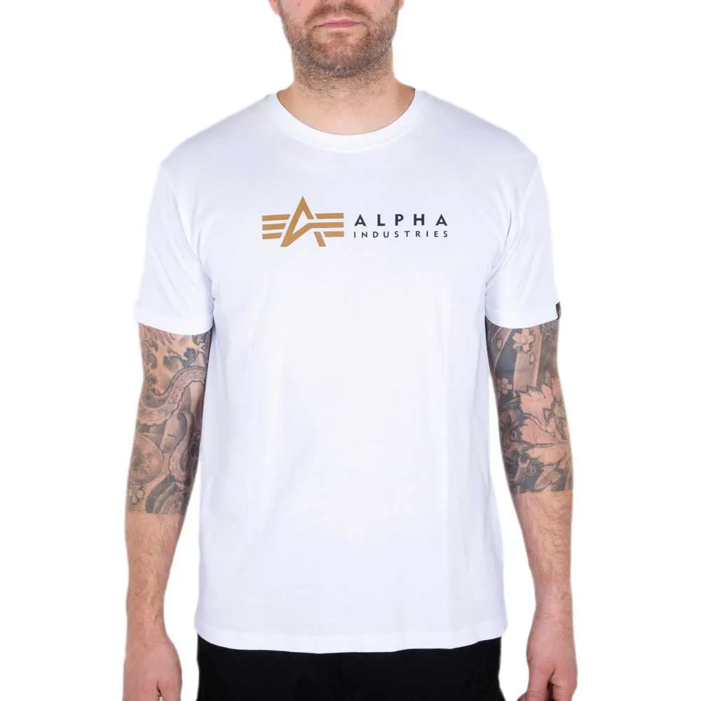 

Футболка с коротким рукавом Alpha Industries Label, белый