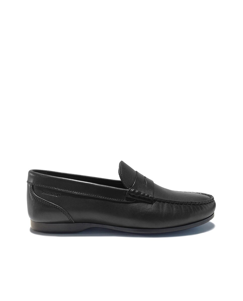 

Мужские мокасины черные кожаные Sebago, черный